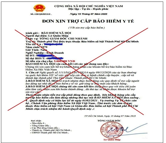 Mất tiền do “nhận trợ cấp bảo hiểm y tế qua facebook”