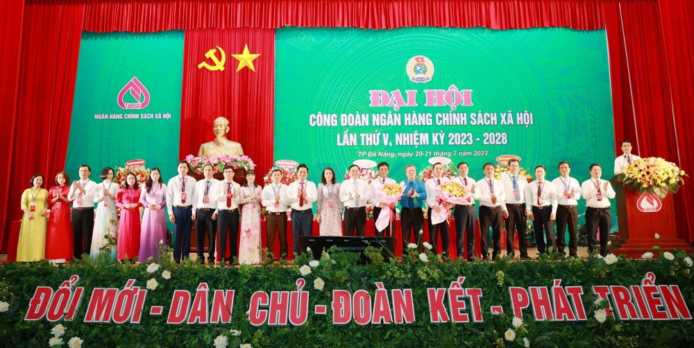 Đại hội Công đoàn Ngân hàng Chính sách xã hội lần thứ V, nhiệm kỳ 2023 - 2028 thành công tốt đẹp