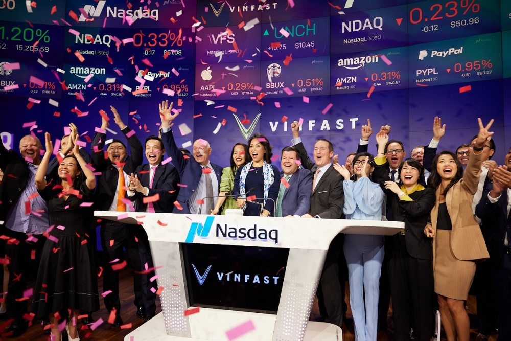VinFast chính thức niêm yết trên Nasdaq Global Select Market - giá trị vốn hóa hơn 23 tỷ USD