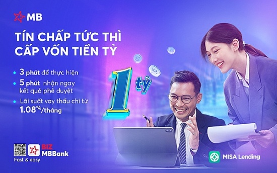 MB ra mắt sản phẩm vay vốn tín chấp đồng hành cùng doanh nghiệp