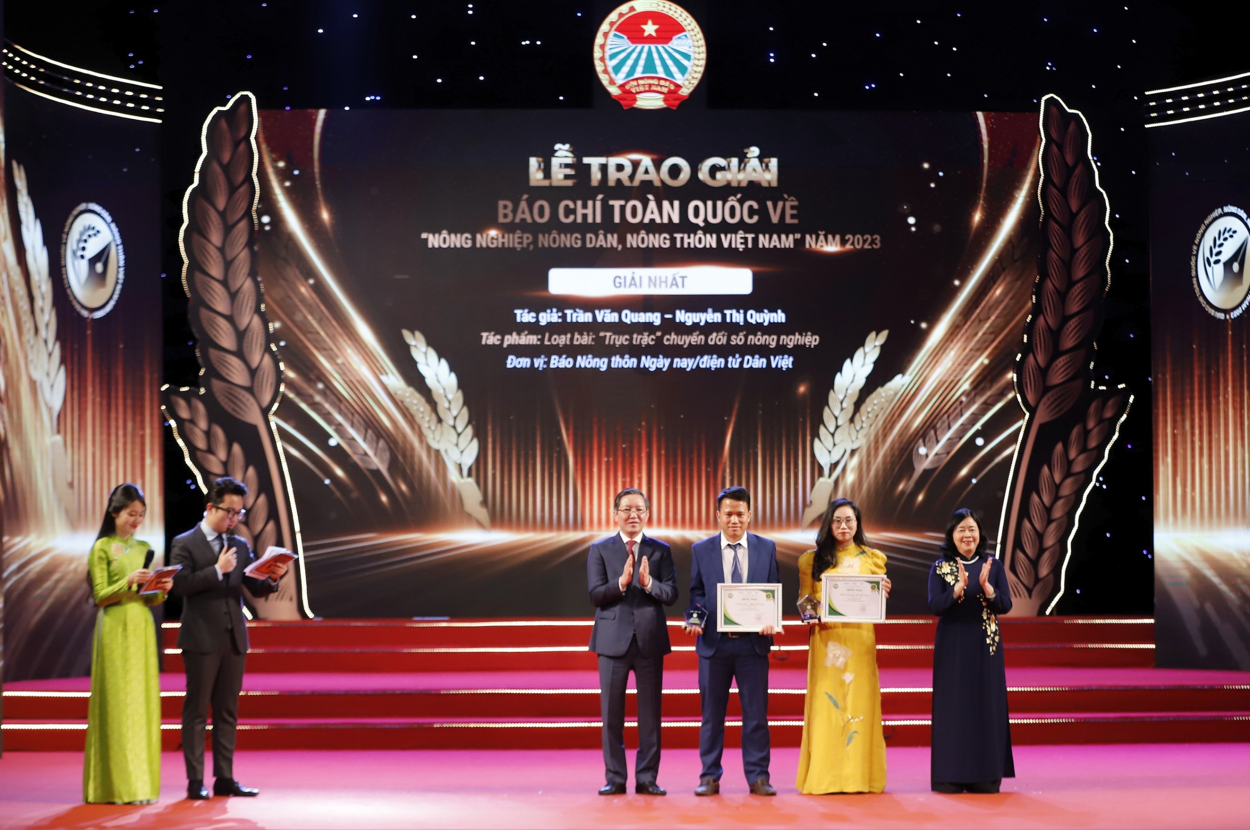 Tôn vinh 26 tác phẩm báo chí về nông nghiệp, nông dân, nông thôn Việt Nam 2023