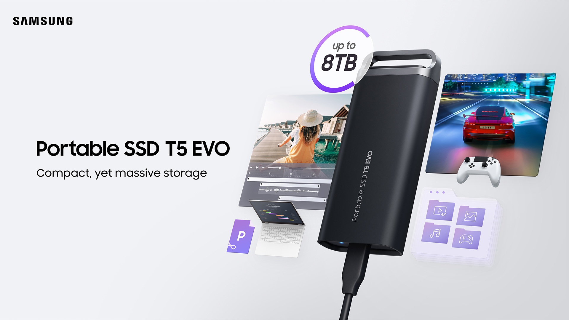 Samsung ra mắt ổ cứng di động SSD T5 EVO, bản 2TB giá 4,7 triệu đồng