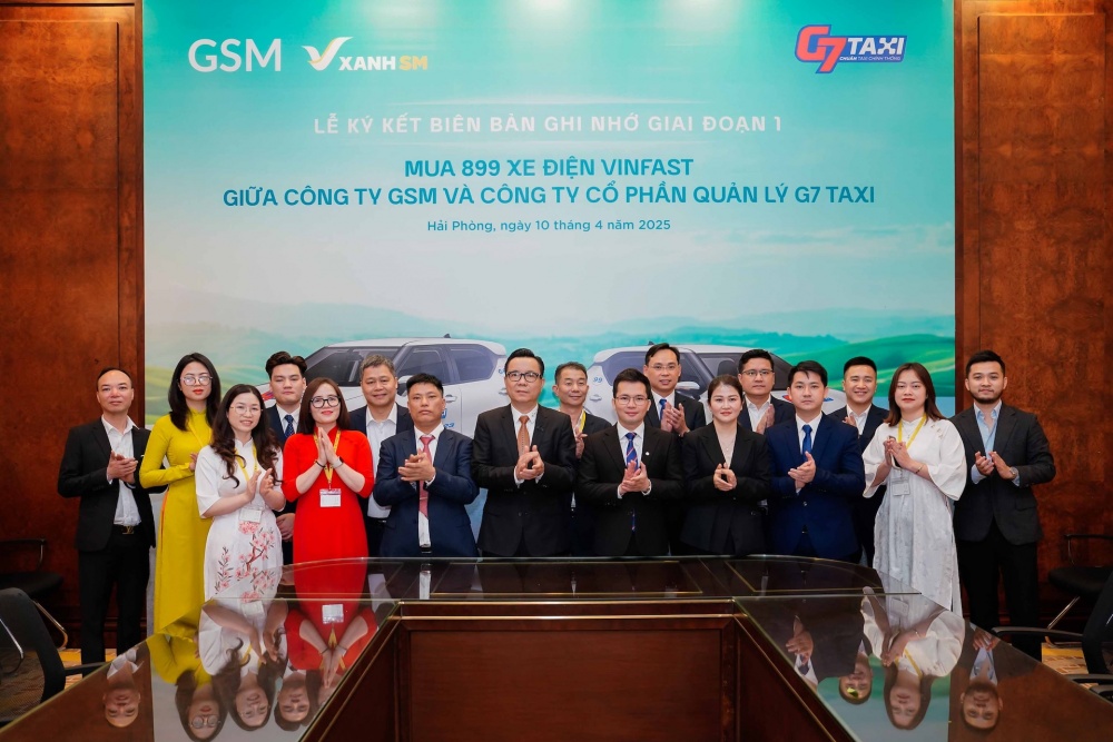 G7 Taxi sẽ mua 899 chiếc VF 5 từ Xanh SM để triển khai dịch vụ taxi xanh
