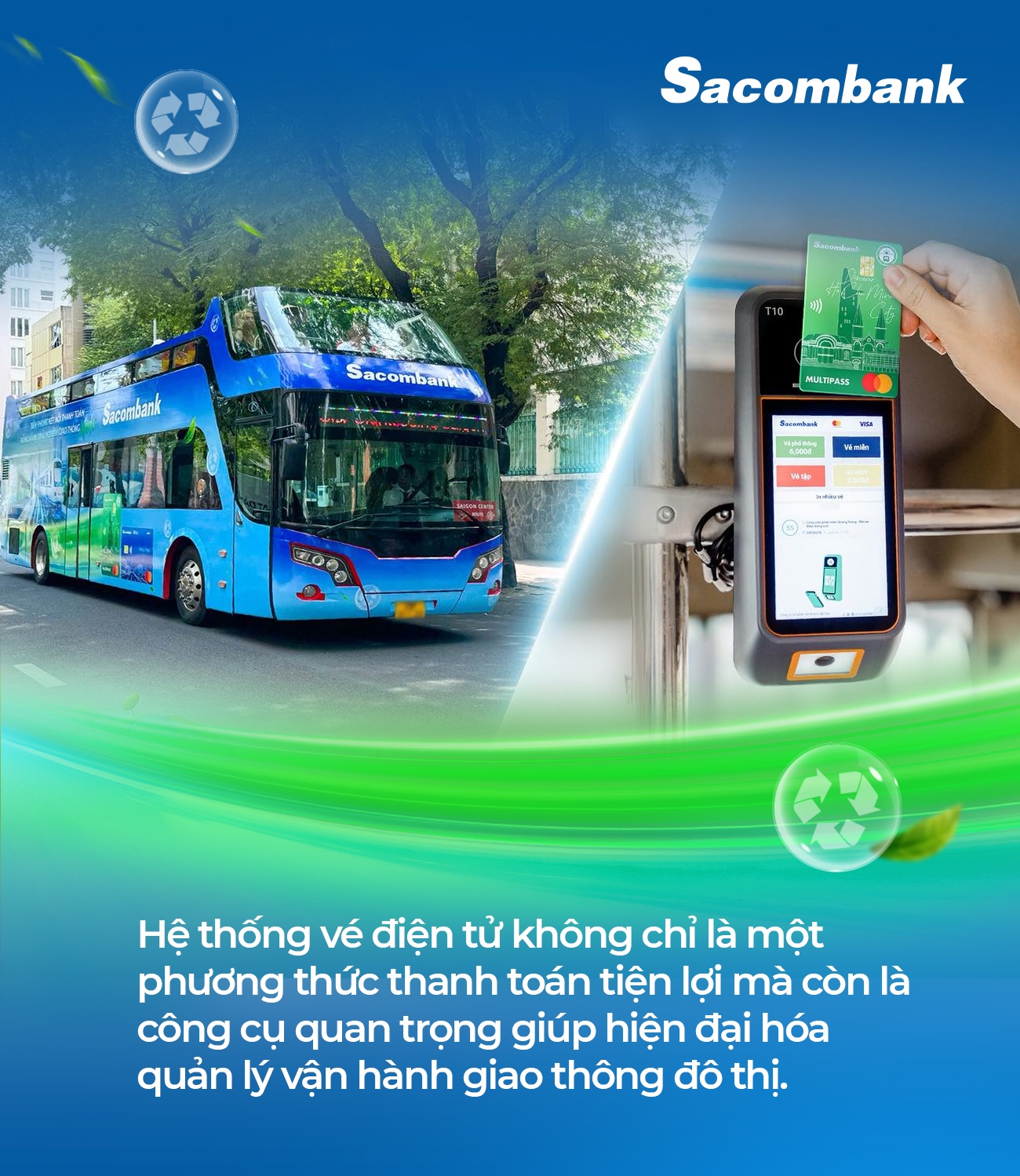 Mở lối tương lai: Sacombank đồng hành phát triển giao thông xanh, thông minh