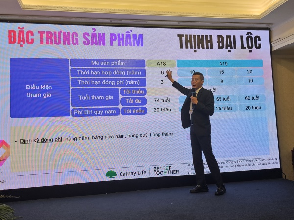 Cathay Life Việt Nam ra mắt sản phẩm bảo vệ và tích luỹ bền vững