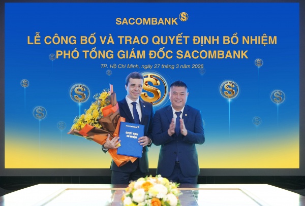 SACOMBANK bổ nhiệm ông Loic Faussier làm Phó tổng giám đốc, tăng cường năng lực quản trị rủi ro