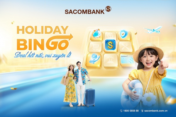 Thoải mái chi tiêu mùa lễ, SACOMBANK giảm giá, hoàn tiền và tặng voucher lên đến 1 triệu đồng