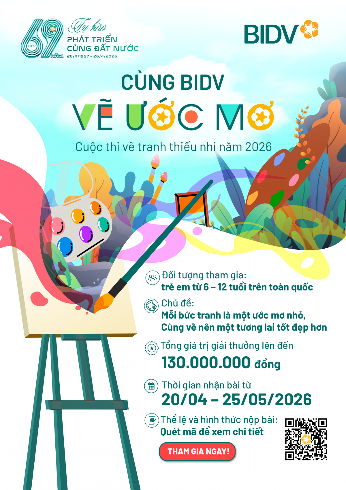Cuộc thi tranh thiếu nhi “Cùng BIDV vẽ ước mơ” Cuộc thi tranh thiếu nhi “Cùng BIDV vẽ ước mơ”
