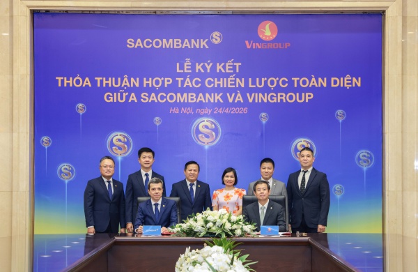 SACOMBANK và Vingroup ký kết hợp tác chiến lược toàn diện
