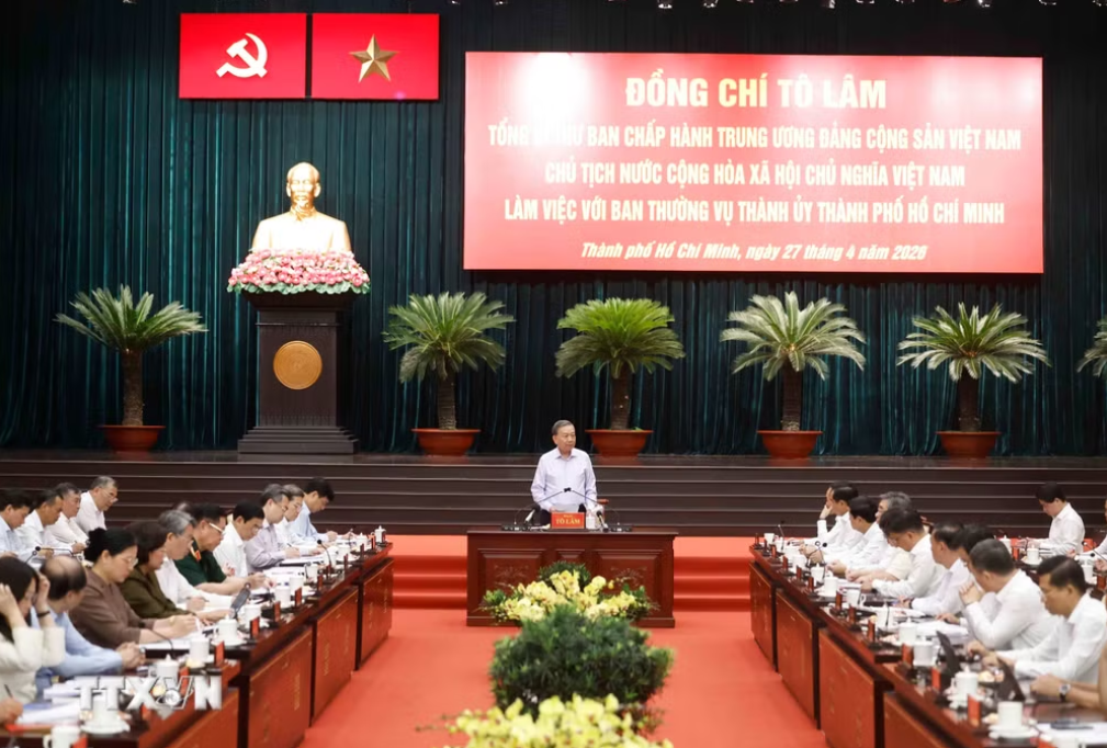 Tổng Bí thư, Chủ tịch nước Tô Lâm: TPHCM phải đi đầu, biến các nghị quyết chiến lược thành thực tiễn sống động Tổng Bí thư, Chủ tịch nước Tô Lâm: TPHCM phải đi đầu, biến các nghị quyết chiến lược thành thực tiễn sống động