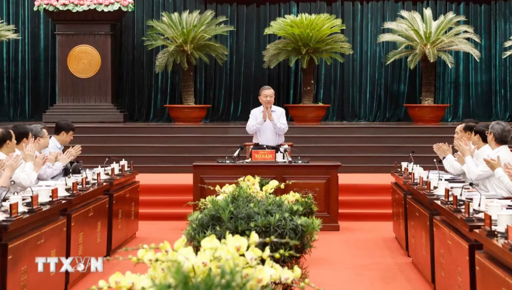 Tổng Bí thư, Chủ tịch nước Tô Lâm: TPHCM phải đi đầu, biến các nghị quyết chiến lược thành thực tiễn sống động Tổng Bí thư, Chủ tịch nước Tô Lâm: TPHCM phải đi đầu, biến các nghị quyết chiến lược thành thực tiễn sống động