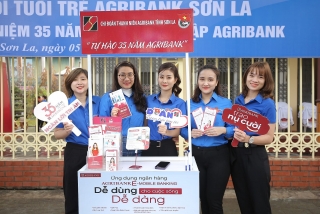 Tuổi trẻ Agribank Sơn La tự hào 35 năm Agribank
