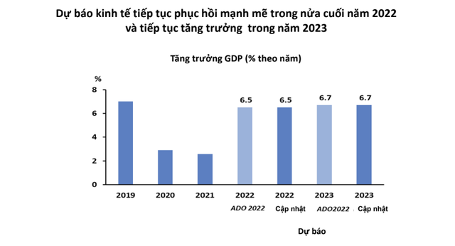 ADB: Kinh tế Việt Nam tăng trưởng 6,5% năm 2022 và 6,7% năm 2023