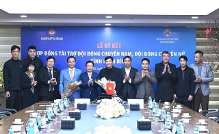 LienVietPostBank tài trợ 2 đội Bóng chuyền Nam - Nữ Ninh Bình