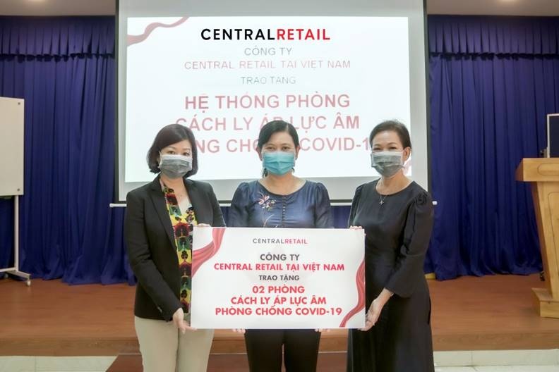 Central Retail tặng 4 phòng cách ly áp lực âm phòng chống dịch Covid-19